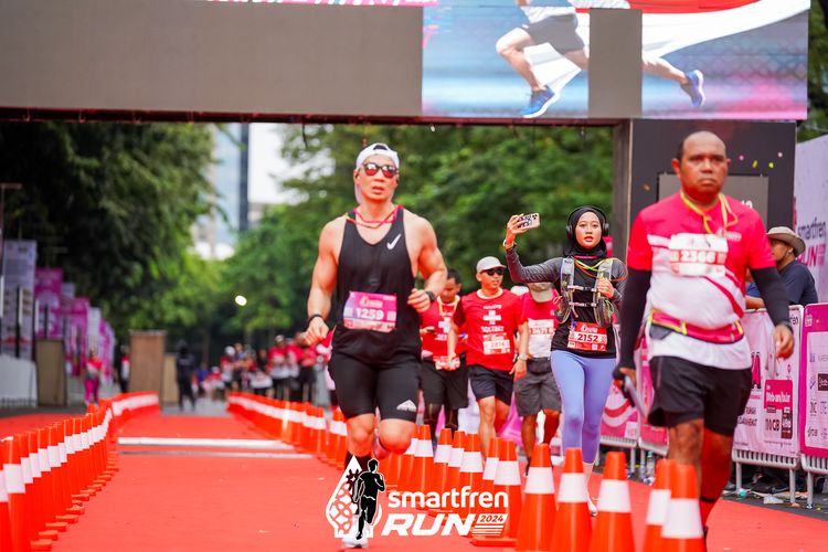 Race photo from Smartfren Run 2024