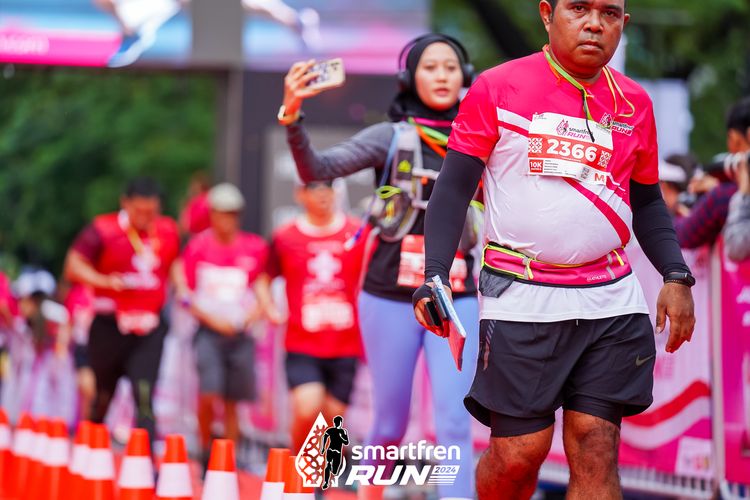 Race photo from Smartfren Run 2024