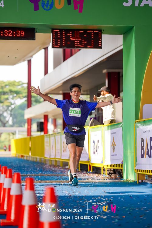 Race photo from BAF LIONS RUN 2024