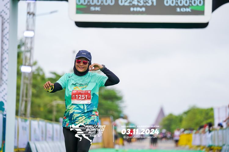 Race photo from Arutmin Borneo Run 2024