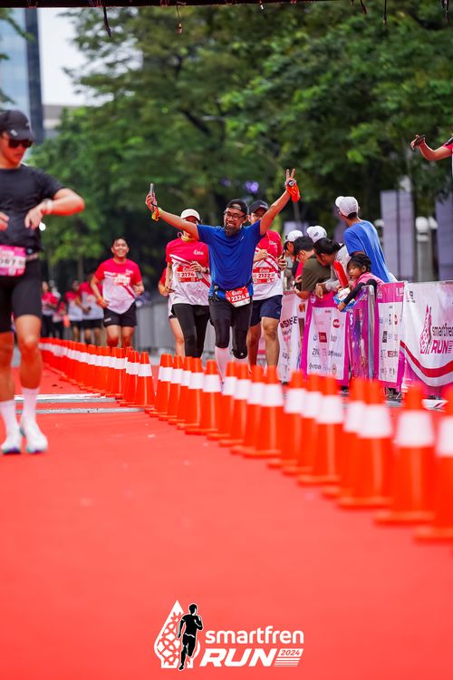 Race photo from Smartfren Run 2024