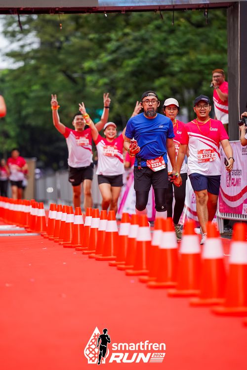 Race photo from Smartfren Run 2024