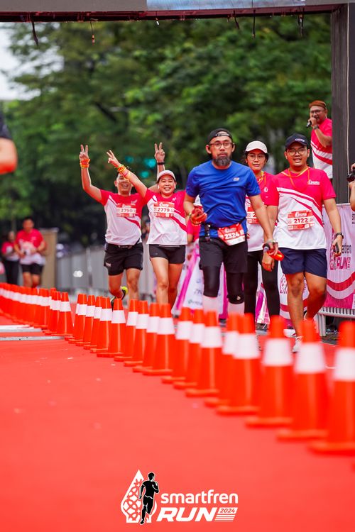 Race photo from Smartfren Run 2024