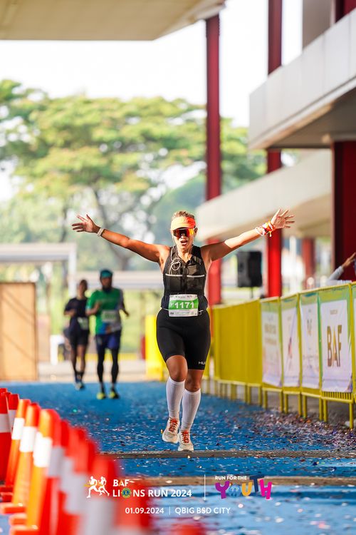 Race photo from BAF LIONS RUN 2024