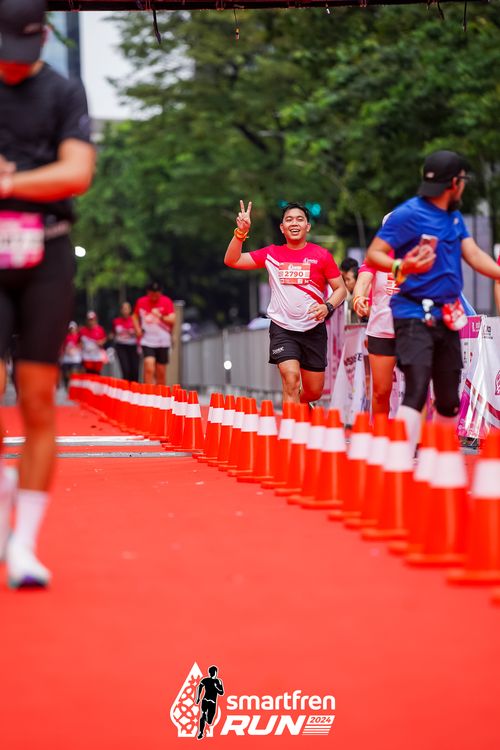 Race photo from Smartfren Run 2024