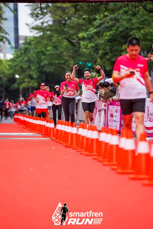 Race photo from Smartfren Run 2024
