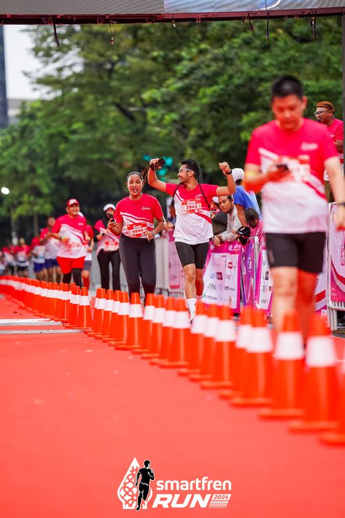 Race photo from Smartfren Run 2024