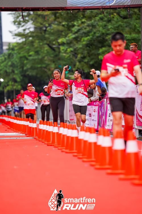 Race photo from Smartfren Run 2024