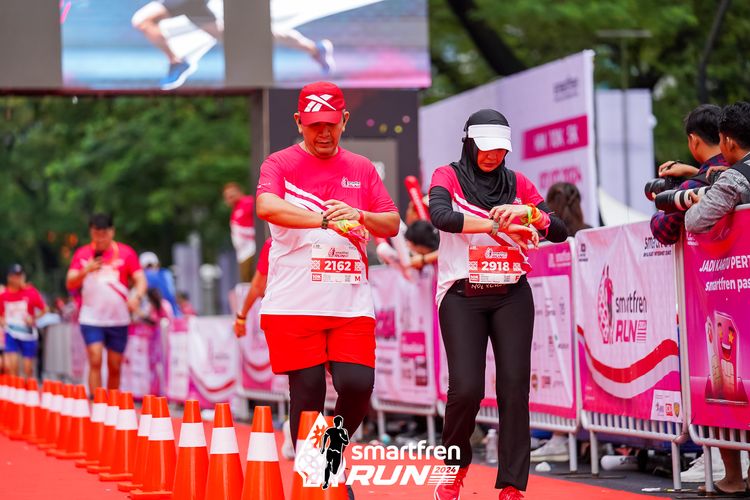 Race photo from Smartfren Run 2024