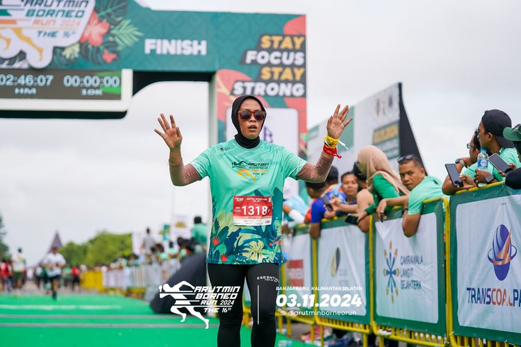 Race photo from Arutmin Borneo Run 2024