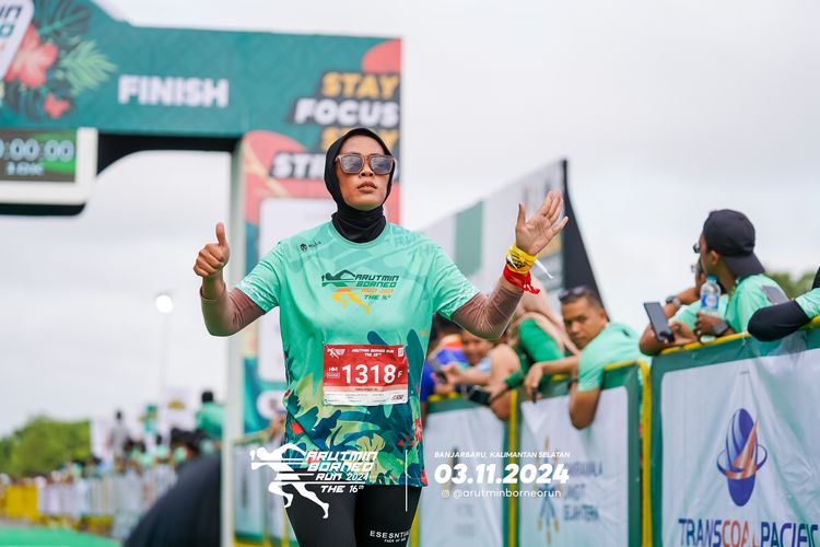 Race photo from Arutmin Borneo Run 2024