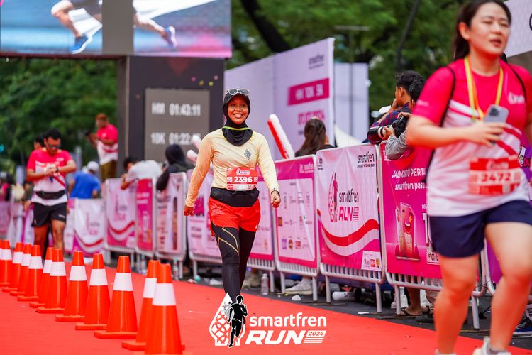 Race photo from Smartfren Run 2024