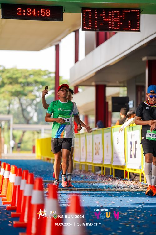 Race photo from BAF LIONS RUN 2024