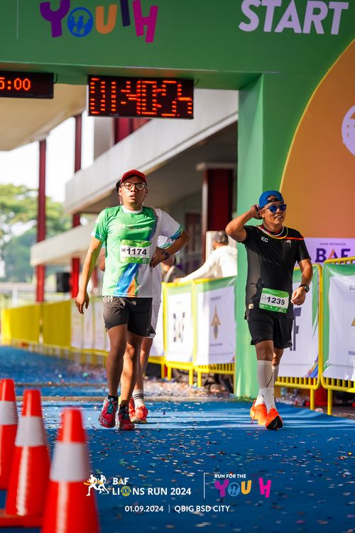 Race photo from BAF LIONS RUN 2024