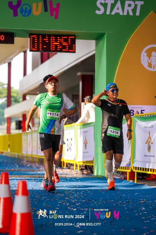 Race photo from BAF LIONS RUN 2024