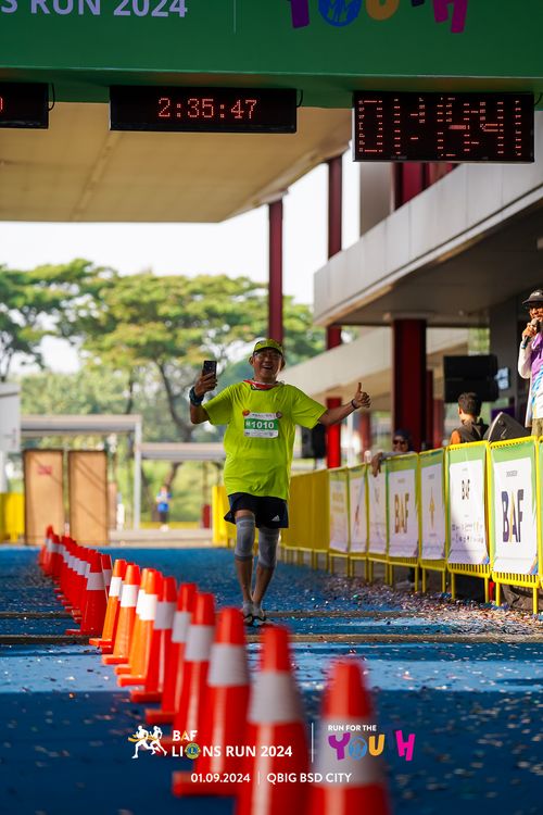Race photo from BAF LIONS RUN 2024