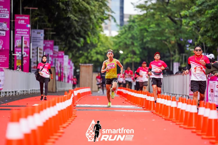Race photo from Smartfren Run 2024