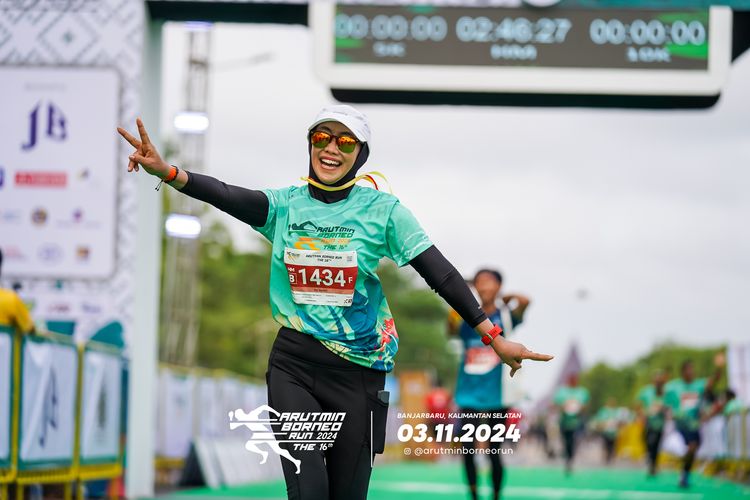 Race photo from Arutmin Borneo Run 2024