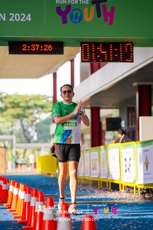 Race photo from BAF LIONS RUN 2024
