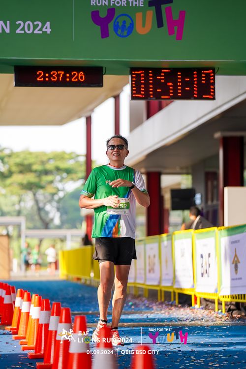 Race photo from BAF LIONS RUN 2024