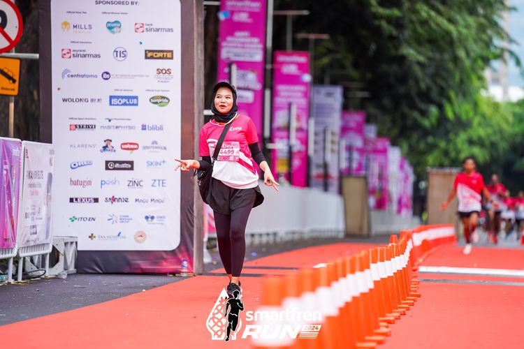 Race photo from Smartfren Run 2024