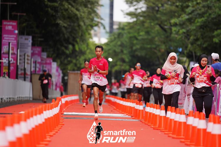 Race photo from Smartfren Run 2024
