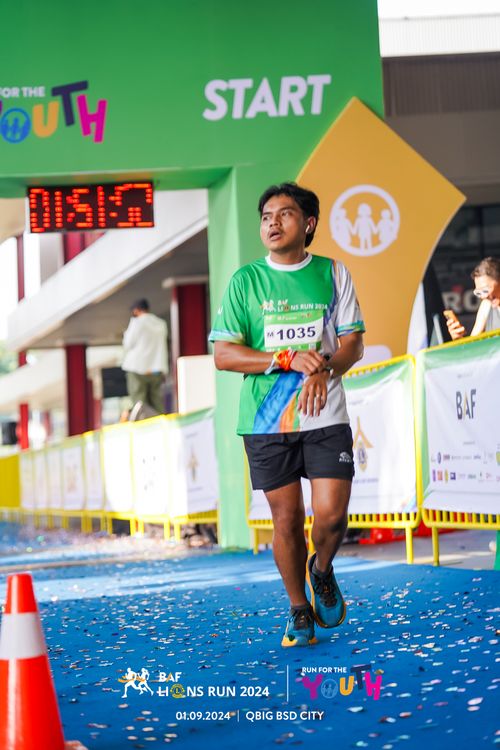 Race photo from BAF LIONS RUN 2024