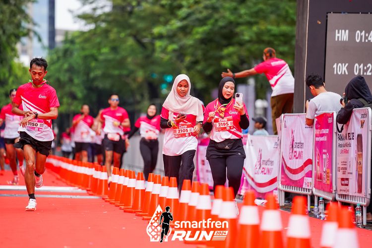 Race photo from Smartfren Run 2024