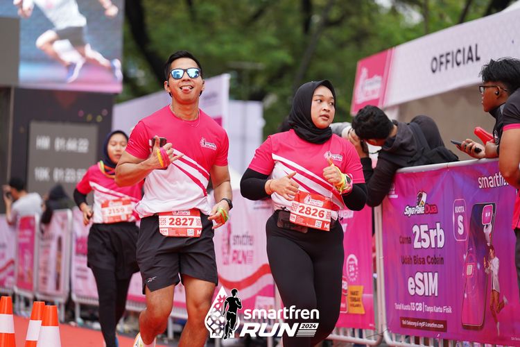 Race photo from Smartfren Run 2024