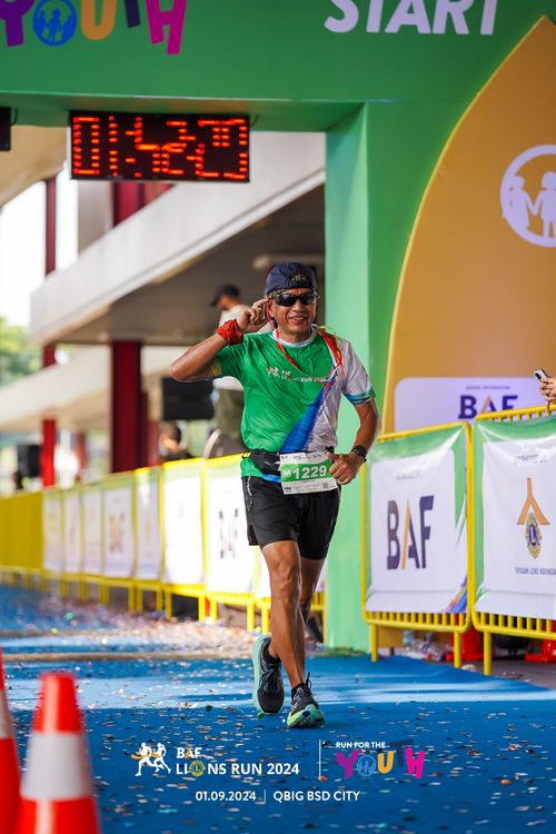 Race photo from BAF LIONS RUN 2024