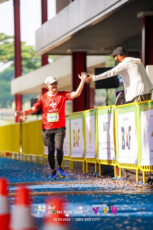 Race photo from BAF LIONS RUN 2024
