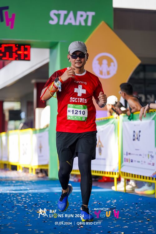 Race photo from BAF LIONS RUN 2024