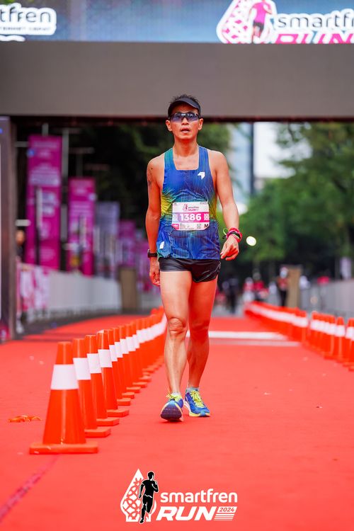 Race photo from Smartfren Run 2024