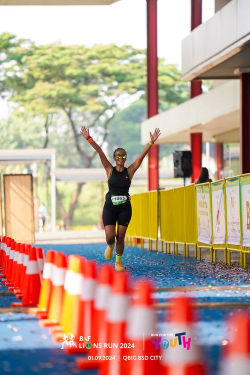 Race photo from BAF LIONS RUN 2024