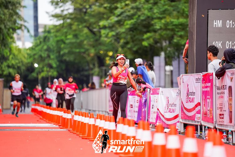 Race photo from Smartfren Run 2024