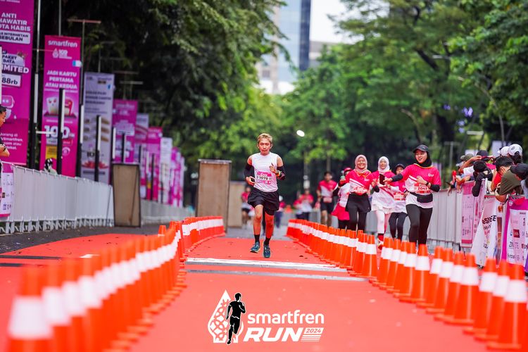 Race photo from Smartfren Run 2024