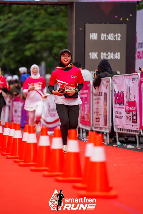 Race photo from Smartfren Run 2024