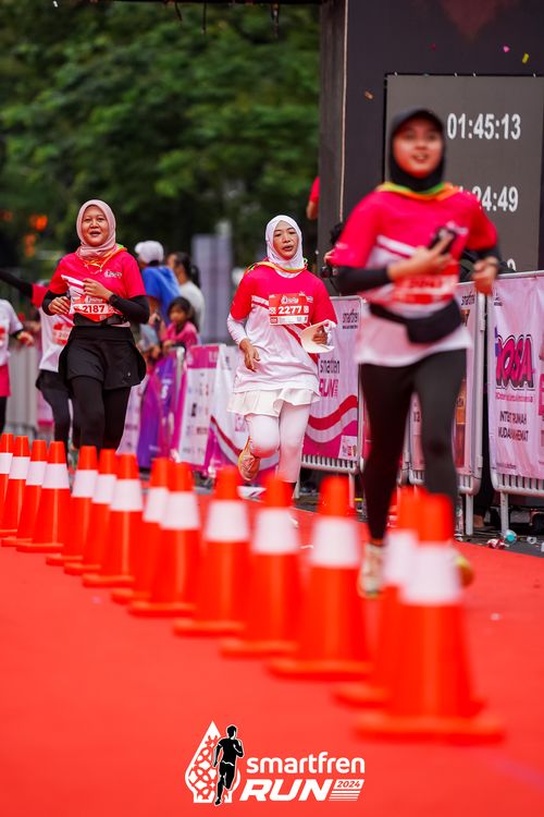 Race photo from Smartfren Run 2024