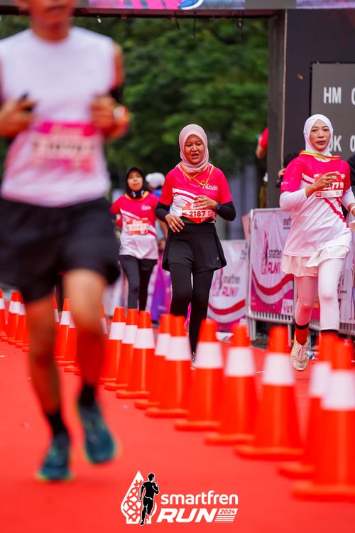Race photo from Smartfren Run 2024