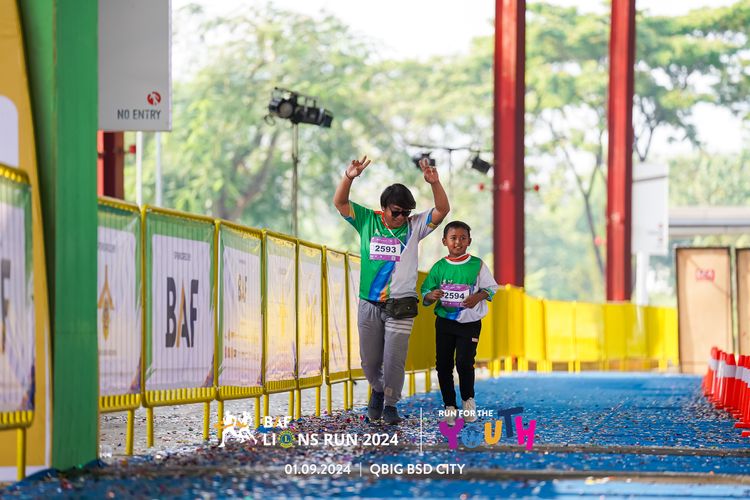Race photo from BAF LIONS RUN 2024