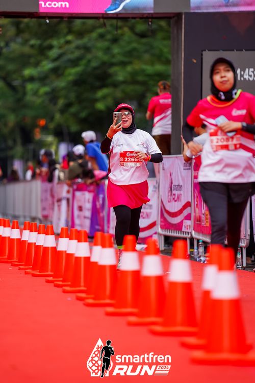 Race photo from Smartfren Run 2024