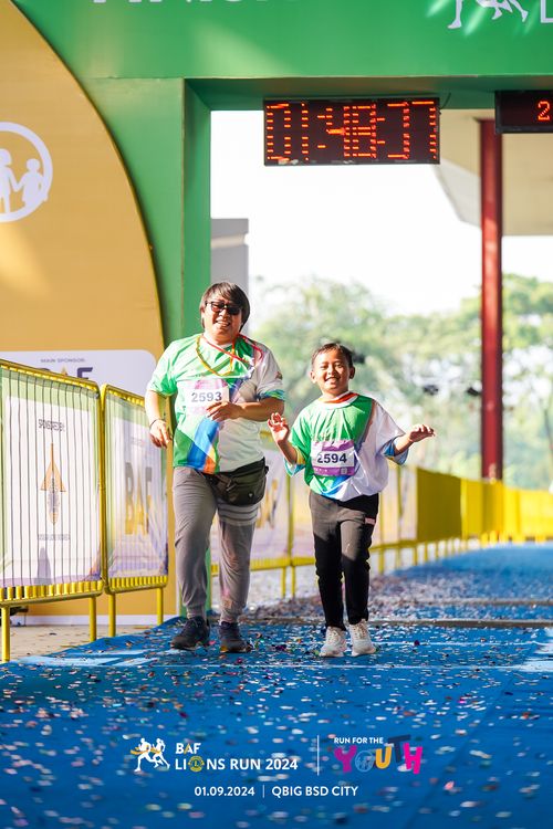 Race photo from BAF LIONS RUN 2024
