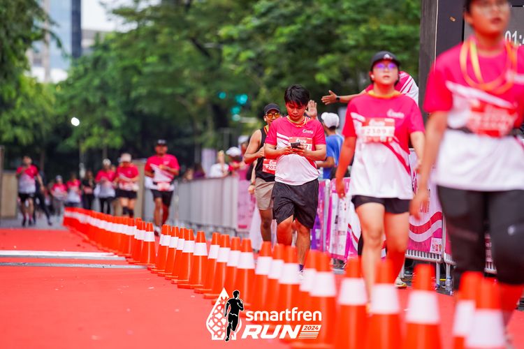 Race photo from Smartfren Run 2024