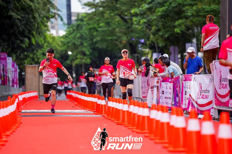 Race photo from Smartfren Run 2024