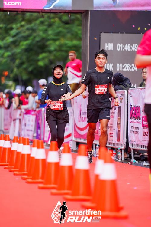 Race photo from Smartfren Run 2024