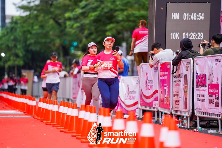 Race photo from Smartfren Run 2024