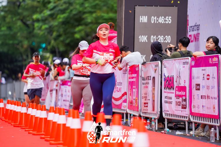 Race photo from Smartfren Run 2024