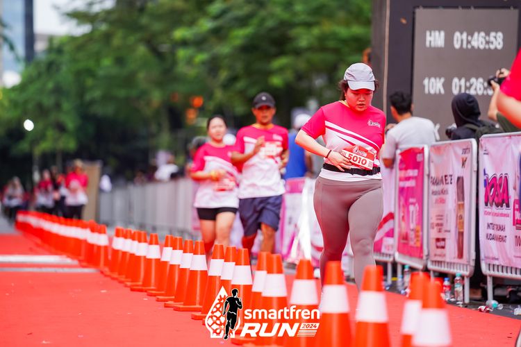 Race photo from Smartfren Run 2024