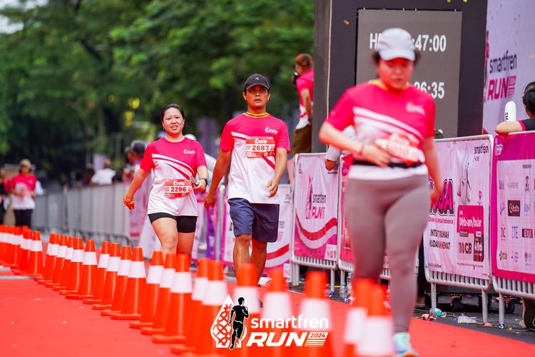 Race photo from Smartfren Run 2024