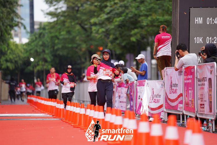Race photo from Smartfren Run 2024